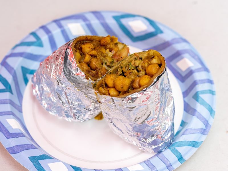 Roti Roll (Bombay Frankie) food